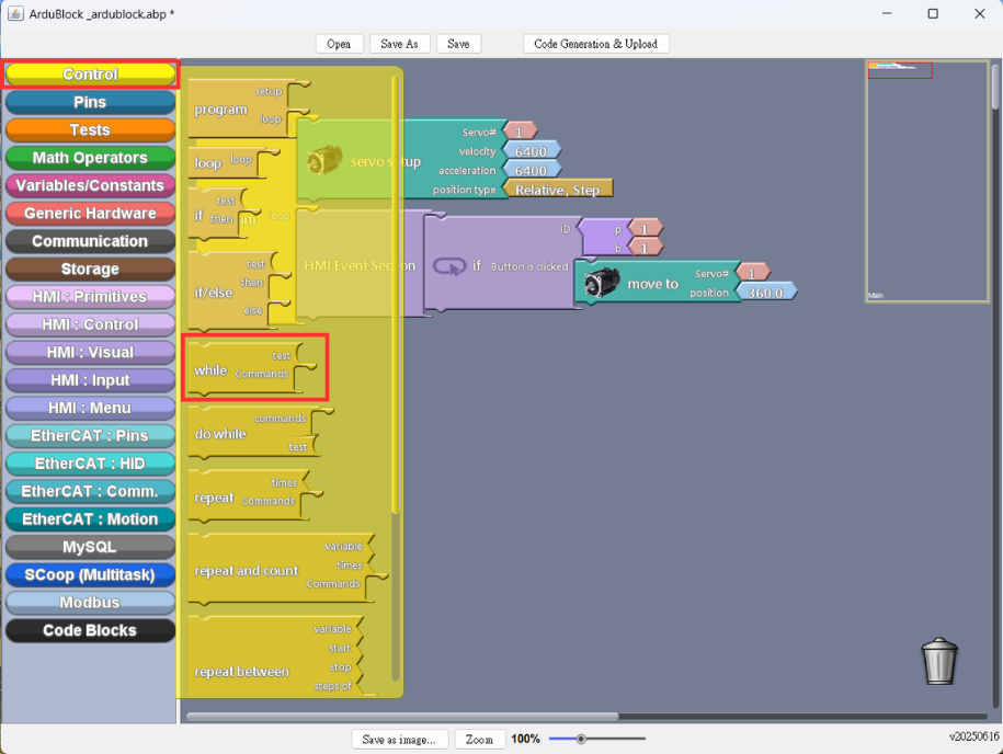 Stepper Motor Control Example tips_pic